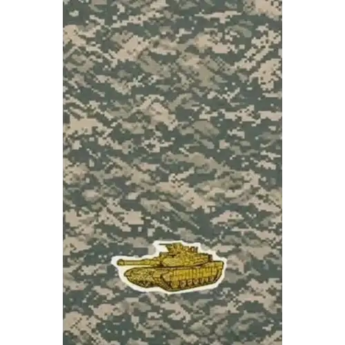 1/1000th oz US Army Tank w/ Eagle .9999 Gold Medal in Card