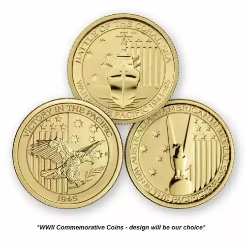 1/10th oz Australia .9999 Gold Commemorative Coins