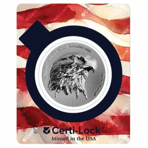 1 oz 250th anniversary Eagle Scottsdale Stacker .999 Silver Round in Assay (4)