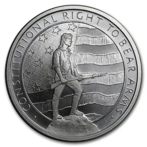1 oz GSM Second Amendment (Right to Bear Arms) .999 Silver Round
