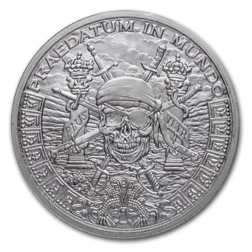 1 oz GSM Silver Shield Pieces of Eight .999 Silver Round