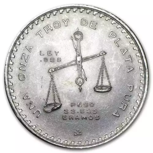 1 oz Mexican Onza Casa De Moneda Silver Balance Scales (2)