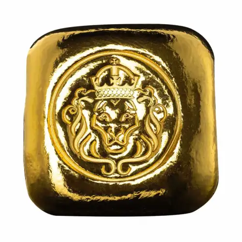 1 oz Scottsdale Lion .9999 Gold Cast Bar
