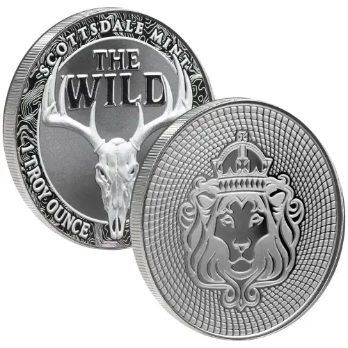 1 oz Scottsdale Mint THE WILD .999 Silver Round