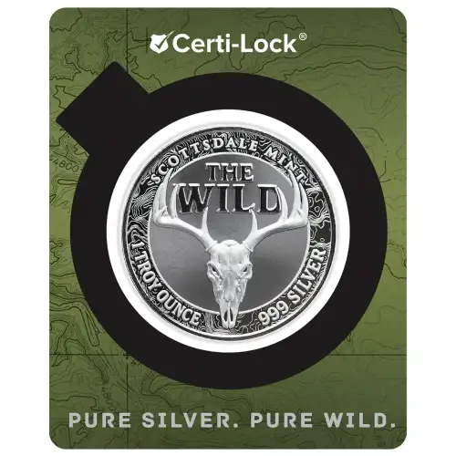 1 oz Scottsdale Mint THE WILD Polar Bear .999 Silver Colorized Round in Assay  (2)