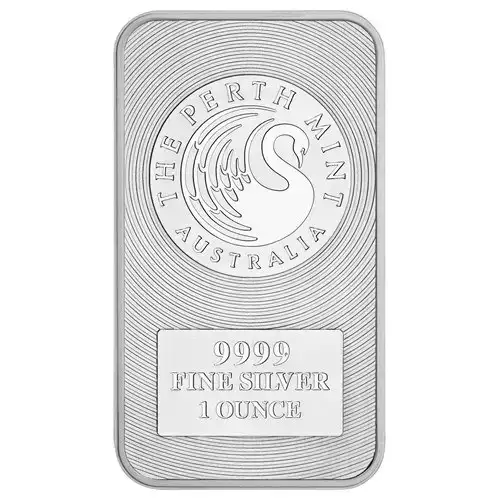 1 OZ SILVER PERTH MINT KANGAROO BAR (2)
