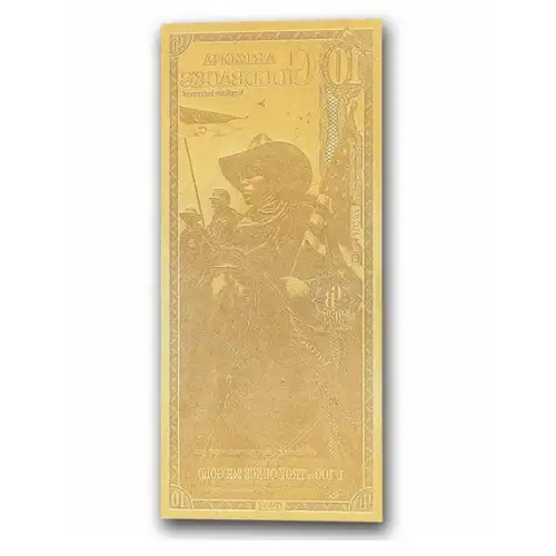 10 Arizona GoldBack Note 1/100th oz .999 Gold (3)