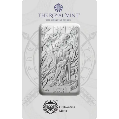 10 oz Germania Mint & Royal Mint Norse Gods – Loki .999 Silver Bar (2)