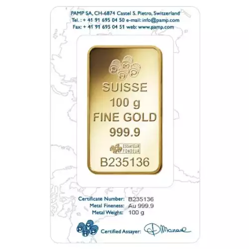 100g PAMP Gold Bar - Rosa (3)