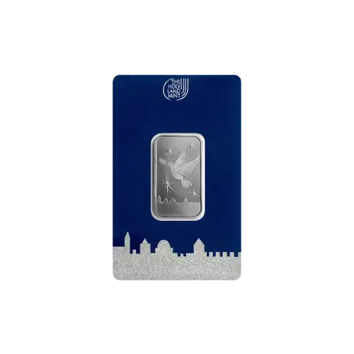 10g Holy Land Mint Dove of Peace .999 Silver Bar in Assay