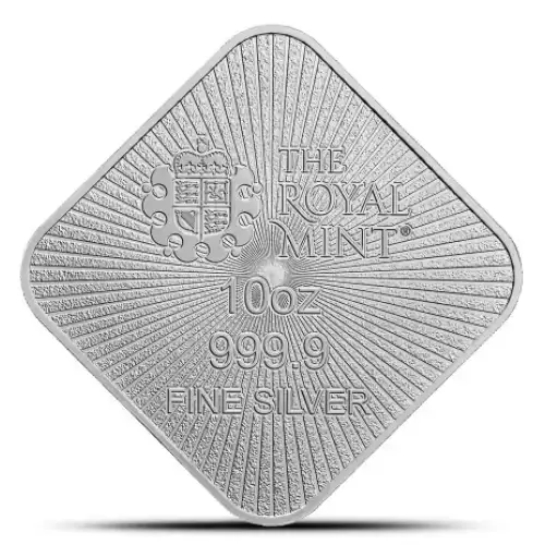 10oz Great Britain Royal Mint Britannia and Liberty .9999 Silver BU Bar  (2)