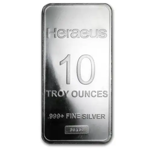 10oz Heraeus .999 Silver Bar