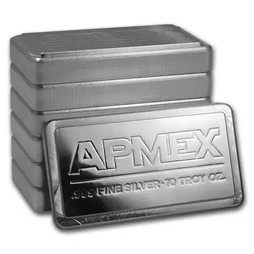 10oz Stacker .999 Silver Bar (Random) (2)