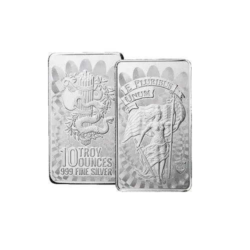 10oz Unity & Liberty .999 Silver Bar  (2)