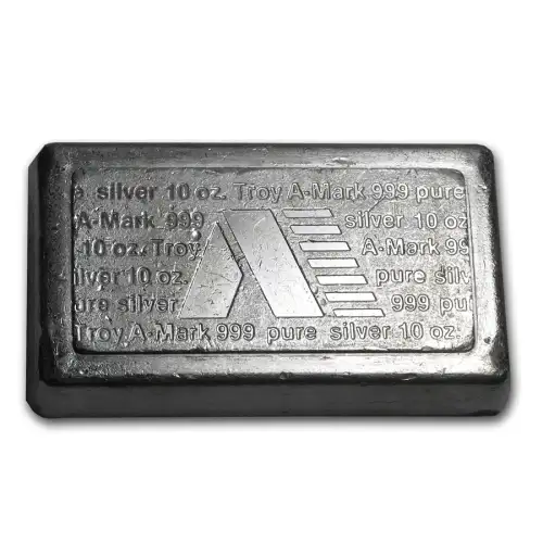 10oz Vintage A-Mark Stacker .999 Silver Bar