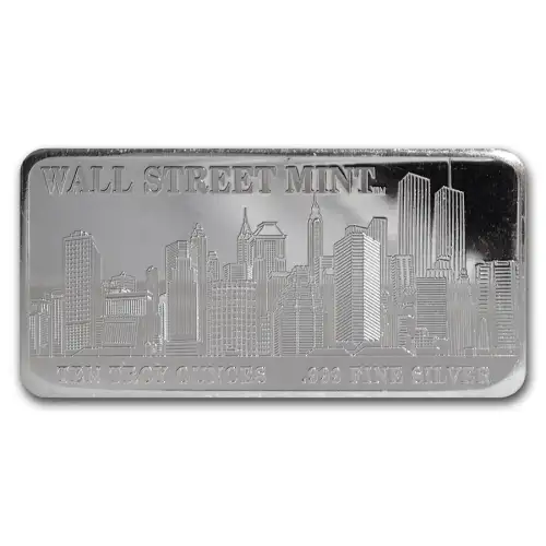 10oz Wall Street Mint (Type 1) .999 Silver Bar