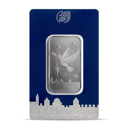 1/2oz Holy Land Mint Dove of Peace .999 Silver Bar in Assay