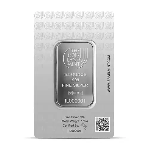 1/2oz Holy Land Mint Dove of Peace .999 Silver Bar in Assay