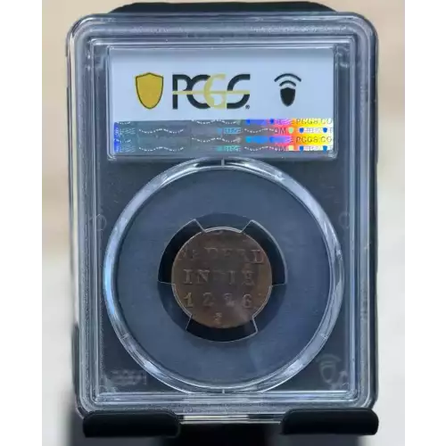 1795-1826 1/4 Duit Netherlands East Indies Coin PCGS Genuine in Boston Tea Party Slab (2)