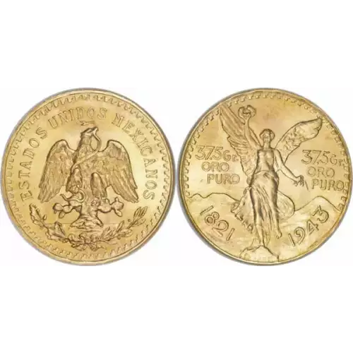 1943 Mexico 50 Pesos Gold Coin (2)