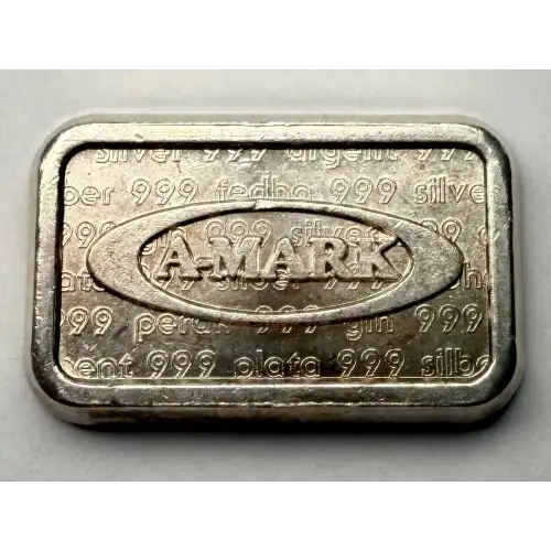 1980 1oz A-mark Vintage Ingot .999 silver bar