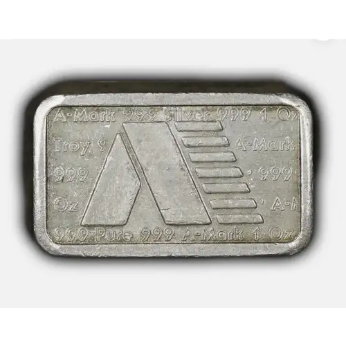 1981 1oz Vintage USVI A-Mark .999 Silver Stacker Bar