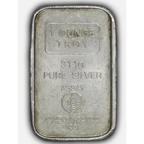 1981 1oz Vintage USVI A-Mark .999 Silver Stacker Bar