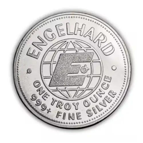 1984 1 oz Engelhard Prospector - Big E Reverse .999 Silver Round (2)