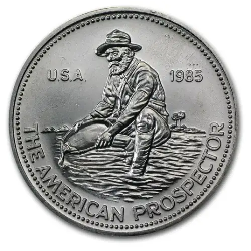 1985 1 oz Engelhard Prospector .999 Silver Round