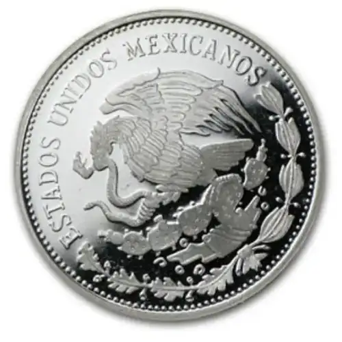 1985-1986 MEXICO FIFA World Cup Football Soccer Proof Silver 50 Peso Coin (2)