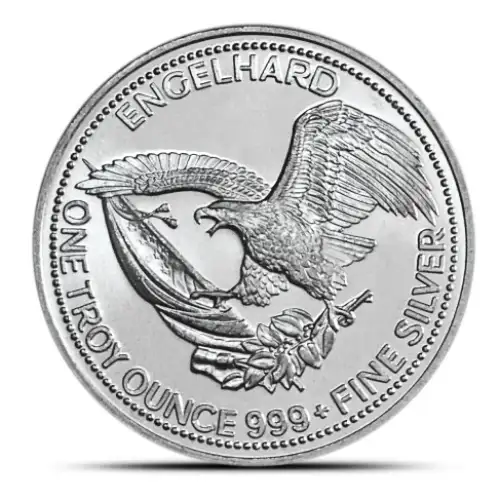 1987 1 oz Engelhard Prospector .999 Silver Round (2)