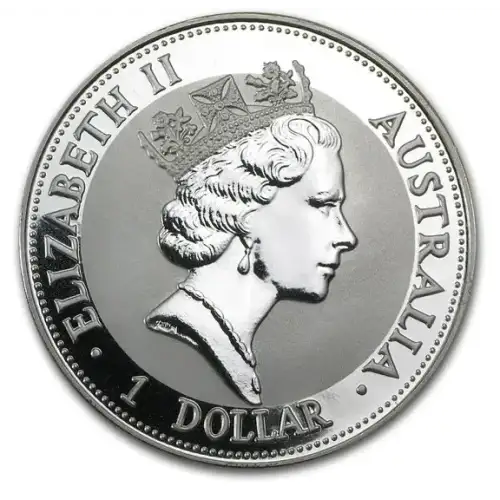 1992 1oz Australia Perth Mint Kookaburra .999 Silver Coin (2)