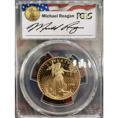 1996-W $25 Gold Eagle Michael Reagan, DCAM (2)