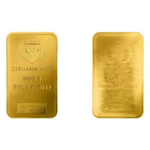 1g Germania Mint First Holy Communion (Version 2) .9999 Gold Bar in Assay (3)