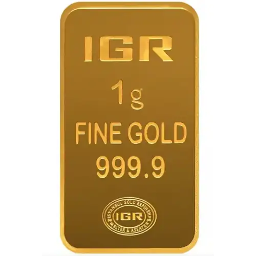 1g IGR .9999 Gold Bar in Assay  (3)