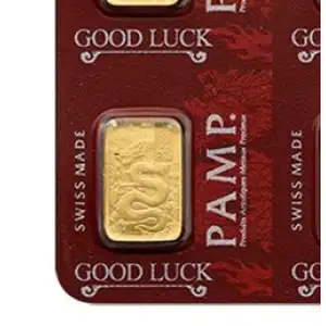 1g PAMP Good Luck Dragon from Multigram .9999 Gold Bar