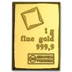 1g Valcambi Breakaway  .9999 Gold Bar No Assay