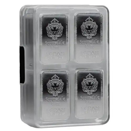 1g x 100 Scottsdale Mint Prepper Silver .999 Silver Bars (4)