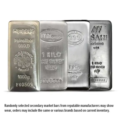 1KG Silver Bar (Random Design) (2)