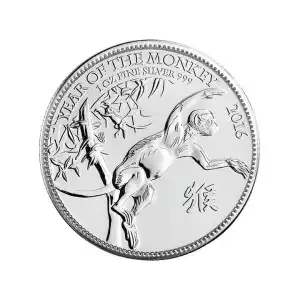 1oz 2016 British Silver Lunar Series Year of the Monkey