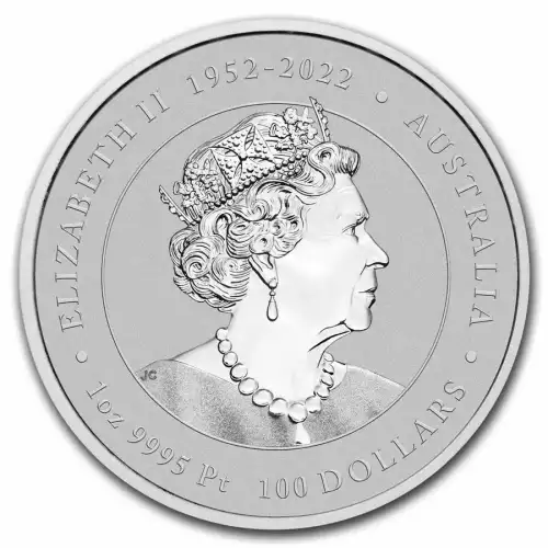 1oz 2024 Australia Perth Mint Lunar Series III Year of the Dragon .9995 Platinum Dragon Coin  (2)