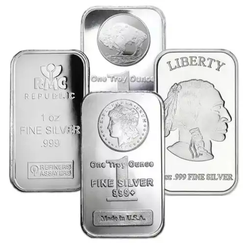 1oz .999 Silver Bar (Random Design)