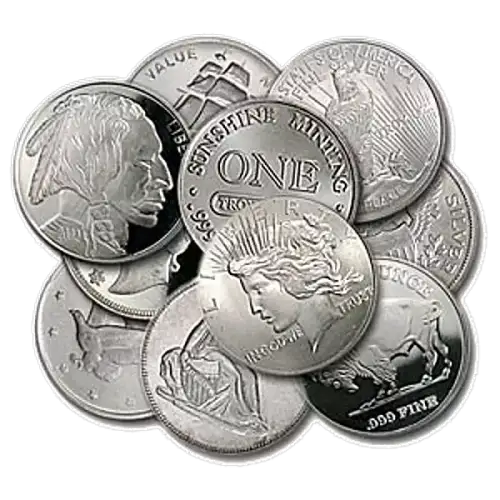 1oz .999 Silver Round (Random Design)