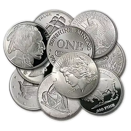 1oz .999 Silver Round (Random Design)