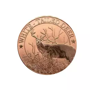 1oz ADVP .999 Copper Reverse Proof White Tail Deer (2)