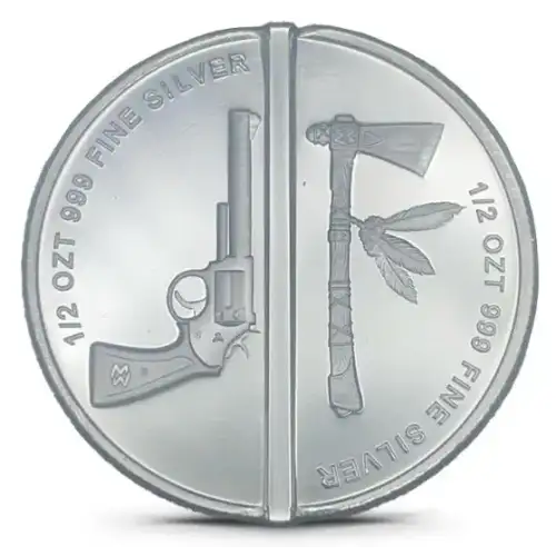1oz Elemetal Western Warrior .999 Silver Divisible Round (2)