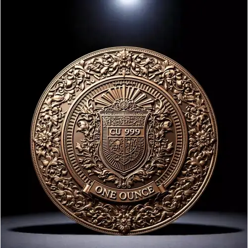 1oz Historic Warriors Series: Samurai Colorized .999 Copper Round in Capsule (2)