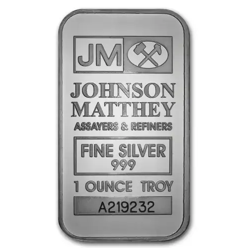 1oz Johnson Matthey Silver Bar (2)