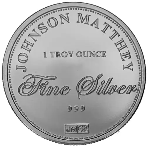 1oz Johnson Matthey USA Justice Scale .999 Silver Round (2)