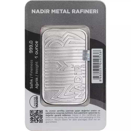 1oz Nadir .999 Silver Bar in Assay (2)